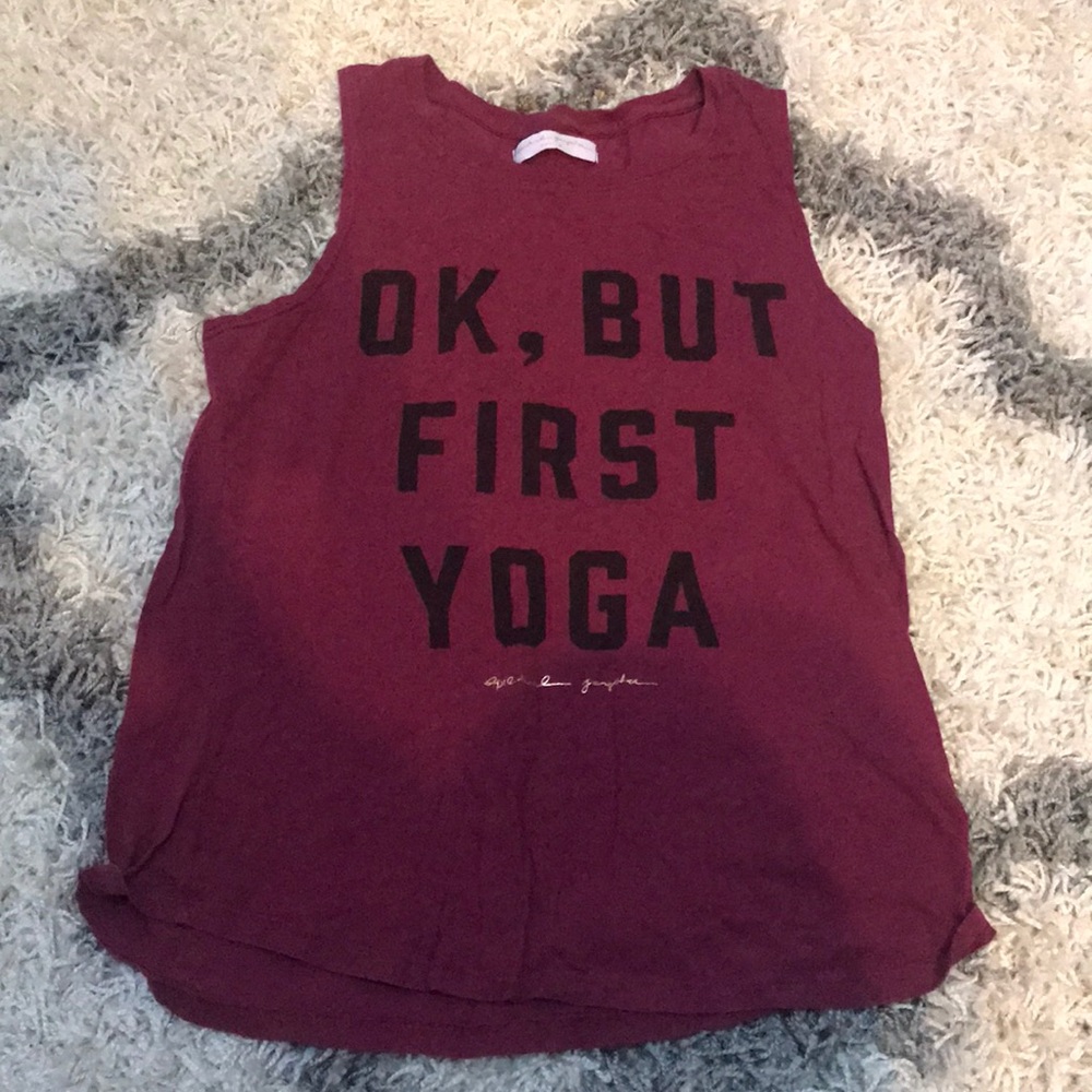 Spiritual Gangster “ok, but first yoga” shirt